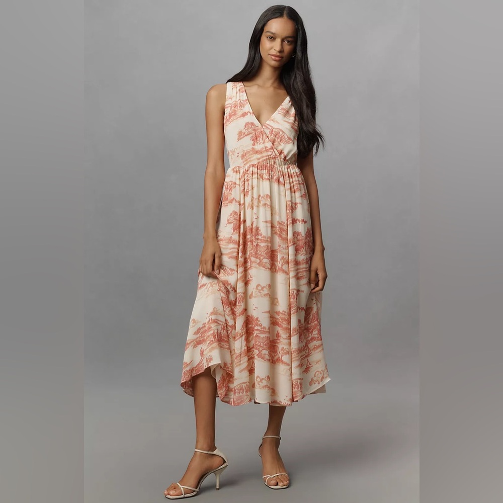 Reformation Farah Sleeveless V-Neck Midi Dress